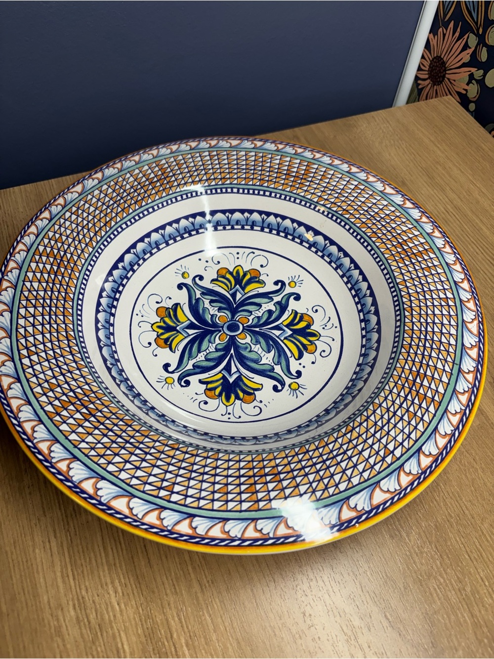 Williams Sonoma Mediterranean Individual Pasta Bowl 11.5" Discontinued